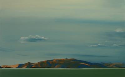 "Pukaki to Tekapo" - Oil - Painting by Jo Fisher, an artist from Hawke's Bay, New Zealand.