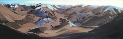 "Lindis Pass 6" - Oil - Painting by Jo Fisher, an artist from Hawke's Bay, New Zealand.