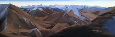 "Lindis Pass (4)" - Oil - Painting by Jo Fisher, an artist from Hawke's Bay, New Zealand.