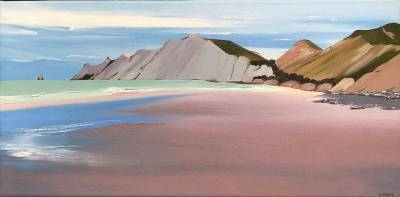 "From the Beach" - Oil - Painting by Jo Fisher, an artist from Hawke's Bay, New Zealand.