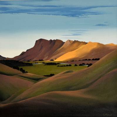 "Tukituki Light Series (2)" - Oil - Painting by Jo Fisher, an artist from Hawke's Bay, New Zealand.